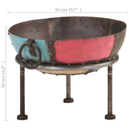 Feuerstelle Ø 40 Cm Bunt Rustikal Eisen