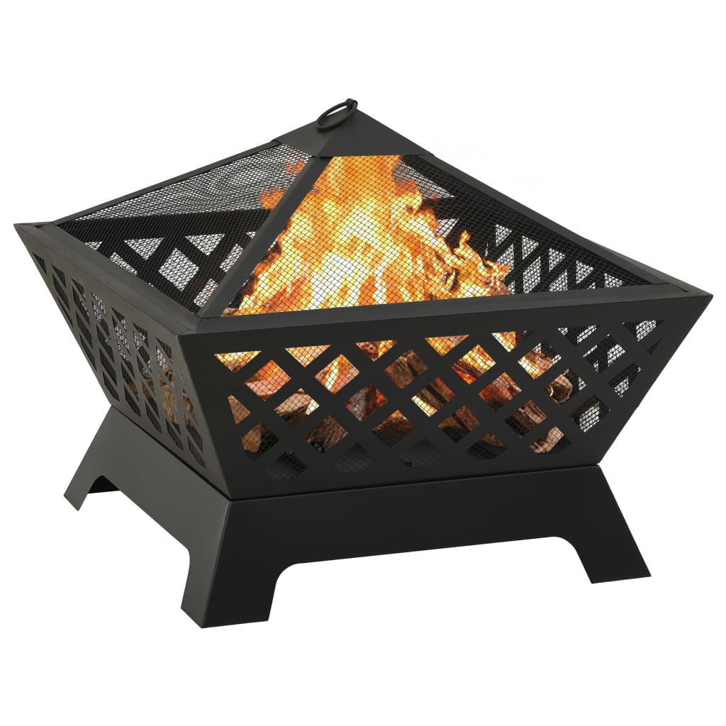 Feuerstelle Mit Schürhaken 64 Cm Xxl Stahl