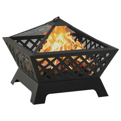 Feuerstelle Mit Schürhaken 64 Cm Xxl Stahl
