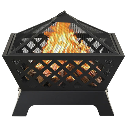 Feuerstelle Mit Schürhaken 64 Cm Xxl Stahl