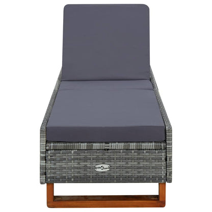 Sonnenliege Mit Auflage Poly Rattan
