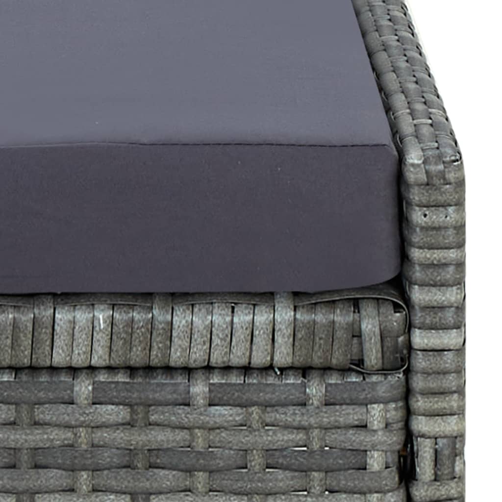 Sonnenliege Mit Auflage Poly Rattan