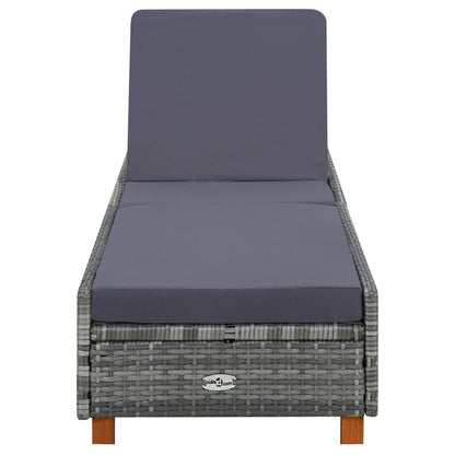 Sonnenliege Mit Auflage Poly Rattan