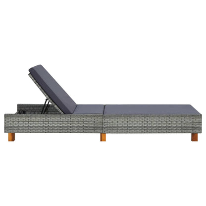 Sonnenliege Mit Auflage Poly Rattan