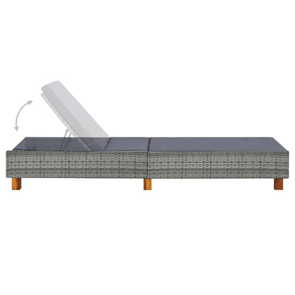 Sonnenliege Mit Auflage Poly Rattan