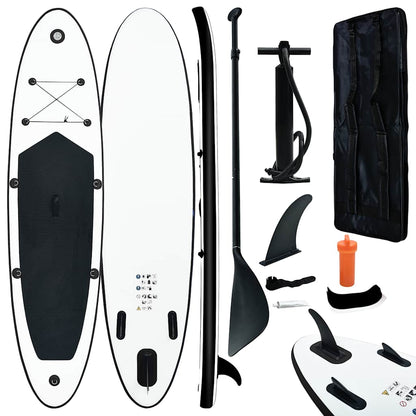 Aufblasbares Stand Up Paddle Board Set Und Weiß