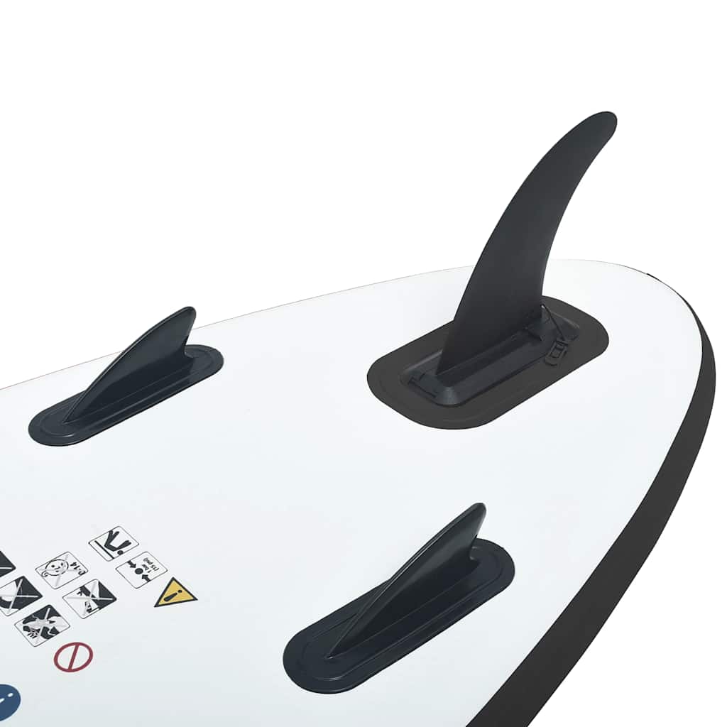 Sup-Board-Set Aufblasbar Und Weiß