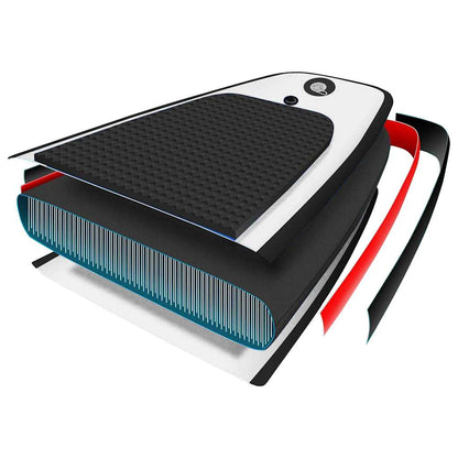 Sup-Board-Set Aufblasbar Und Weiß