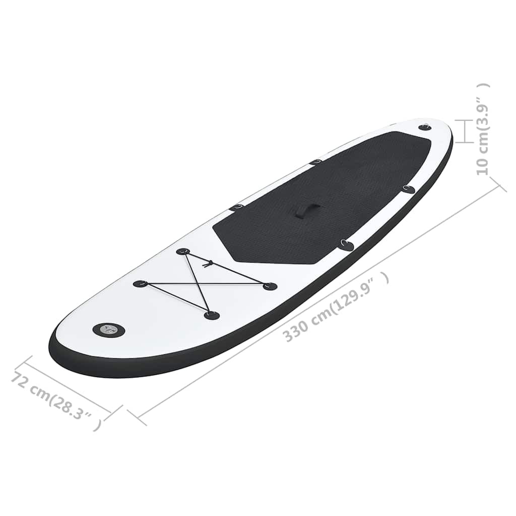 Sup-Board-Set Aufblasbar Und Weiß