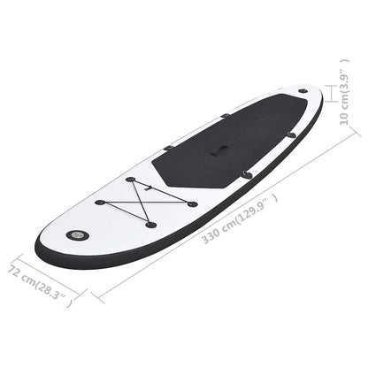 Sup-Board-Set Aufblasbar Und Weiß