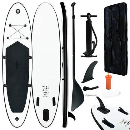Aufblasbares Stand Up Paddle Board Set Und Weiß