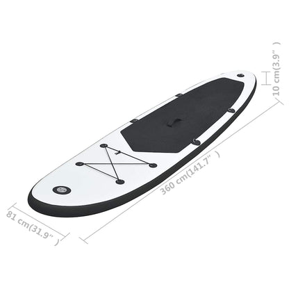 Aufblasbares Stand Up Paddle Board Set Und Weiß