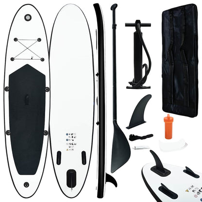 Aufblasbares Stand Up Paddle Board Set Und Weiß