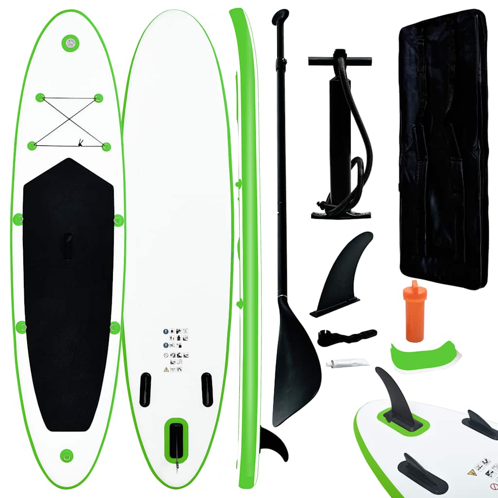 Aufblasbares Stand Up Paddle Board Set Und Weiß