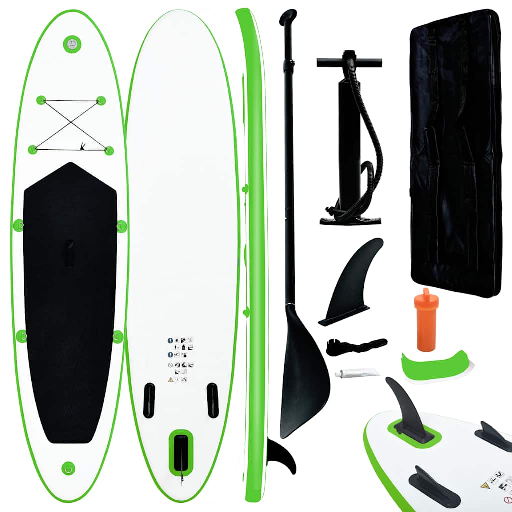 Aufblasbares Stand Up Paddle Board Set Und Weiß