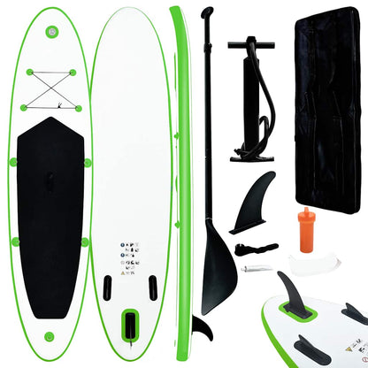 Sup-Board-Set Aufblasbar Und Weiß