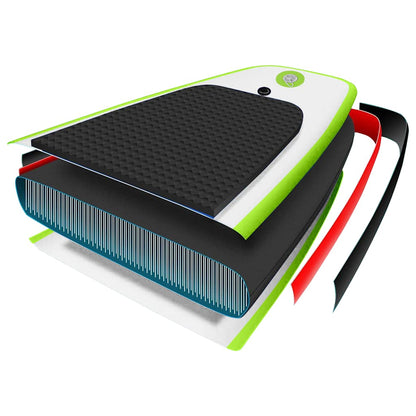 Sup-Board-Set Aufblasbar Und Weiß