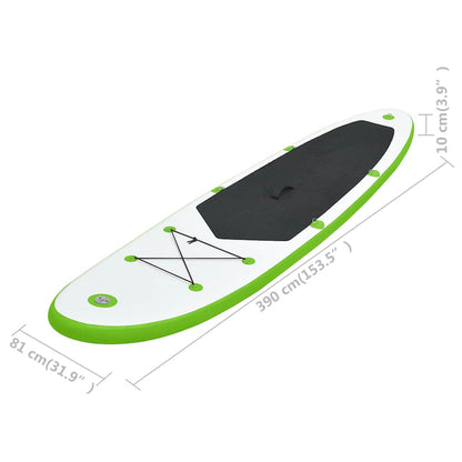 Sup-Board-Set Aufblasbar Und Weiß