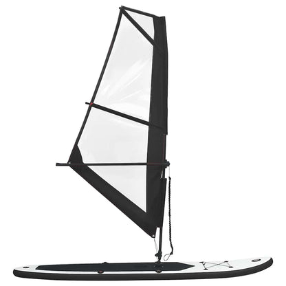 Aufblasbares Sup-Board Mit Segel Set Und Weiß