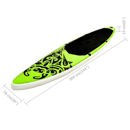 Sup-Board-Set Aufblasbar 366X76X15 Cm