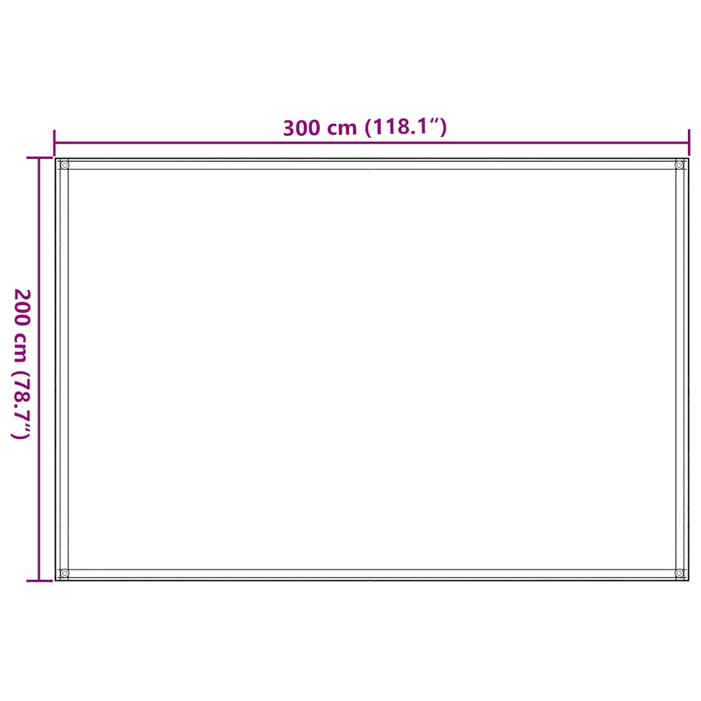 Zeltteppich 200X300 Cm Schwarz Beige