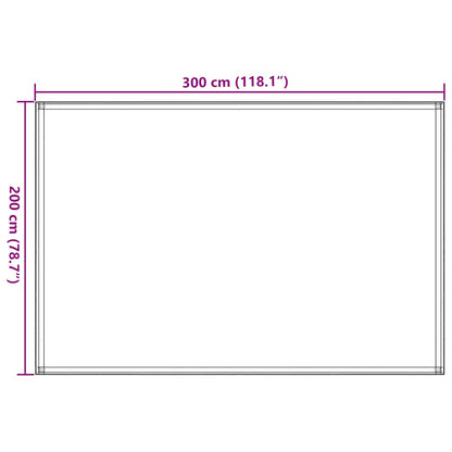 Zeltteppich 200X300 Cm Schwarz Beige