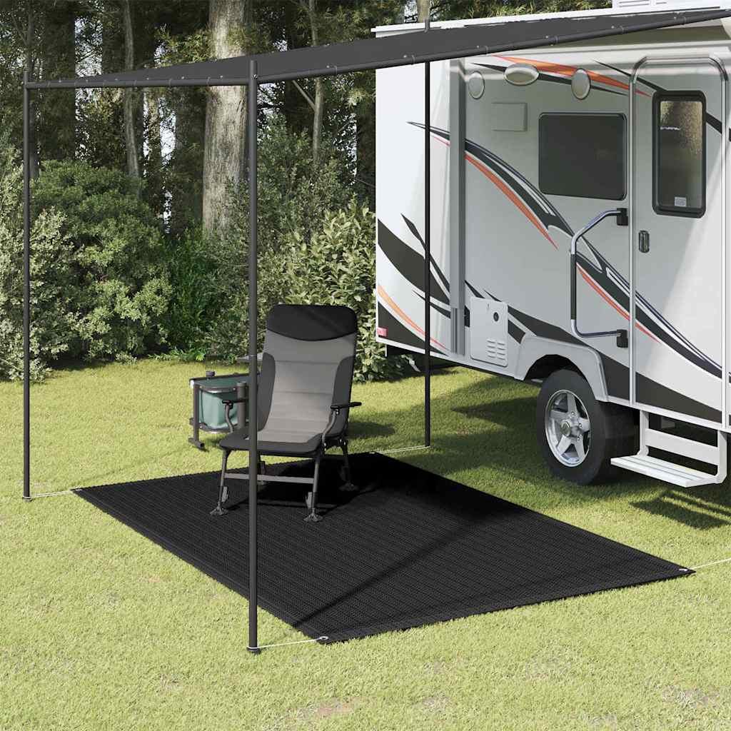 Zeltteppich 200X300 Cm Schwarz Beige