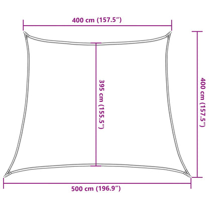 Sonnensegel 160 G/M² Beige 4/5X4 M Hdpe