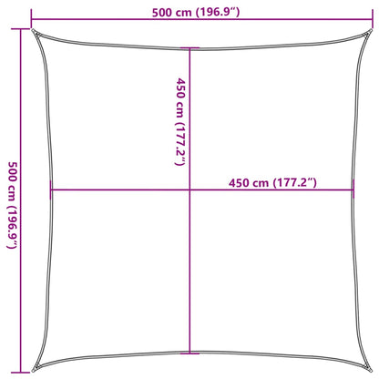 Sonnensegel 160 G/M² 5X5 M Hdpe Creme