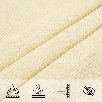Sonnensegel 160 G/M² 3,5X3,5X4,9 M Hdpe Creme