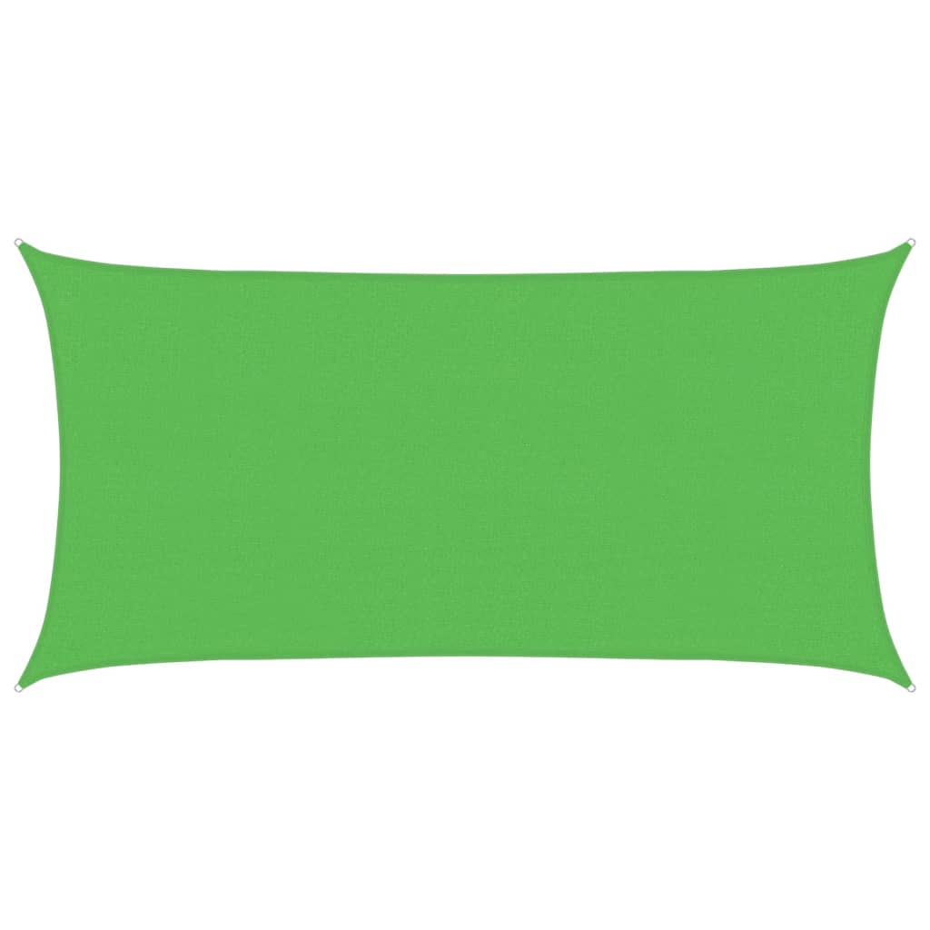 Sonnensegel 160 G/M² Rechteckig 2,5X5 M Hdpe Hellgrün