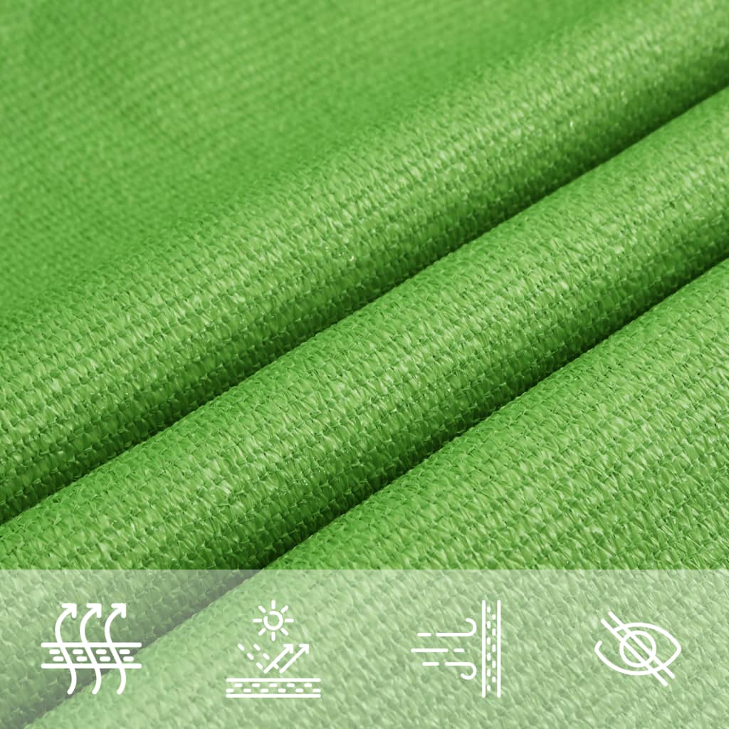 Sonnensegel 160 G/M² 3,5X3,5X4,9 M Hdpe Hellgrün