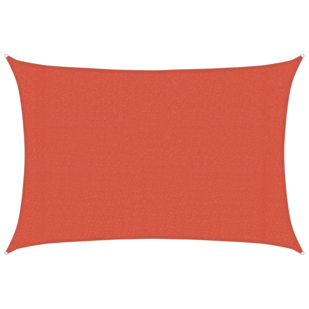 Sonnensegel 160 G/M² Rot 3X5 M Hdpe Terrakotta