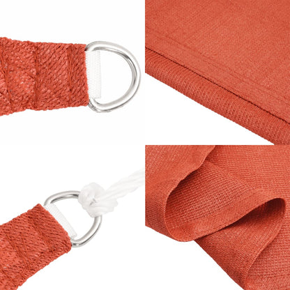 Sonnensegel 160 G/M² Rot 3X5 M Hdpe Terrakotta