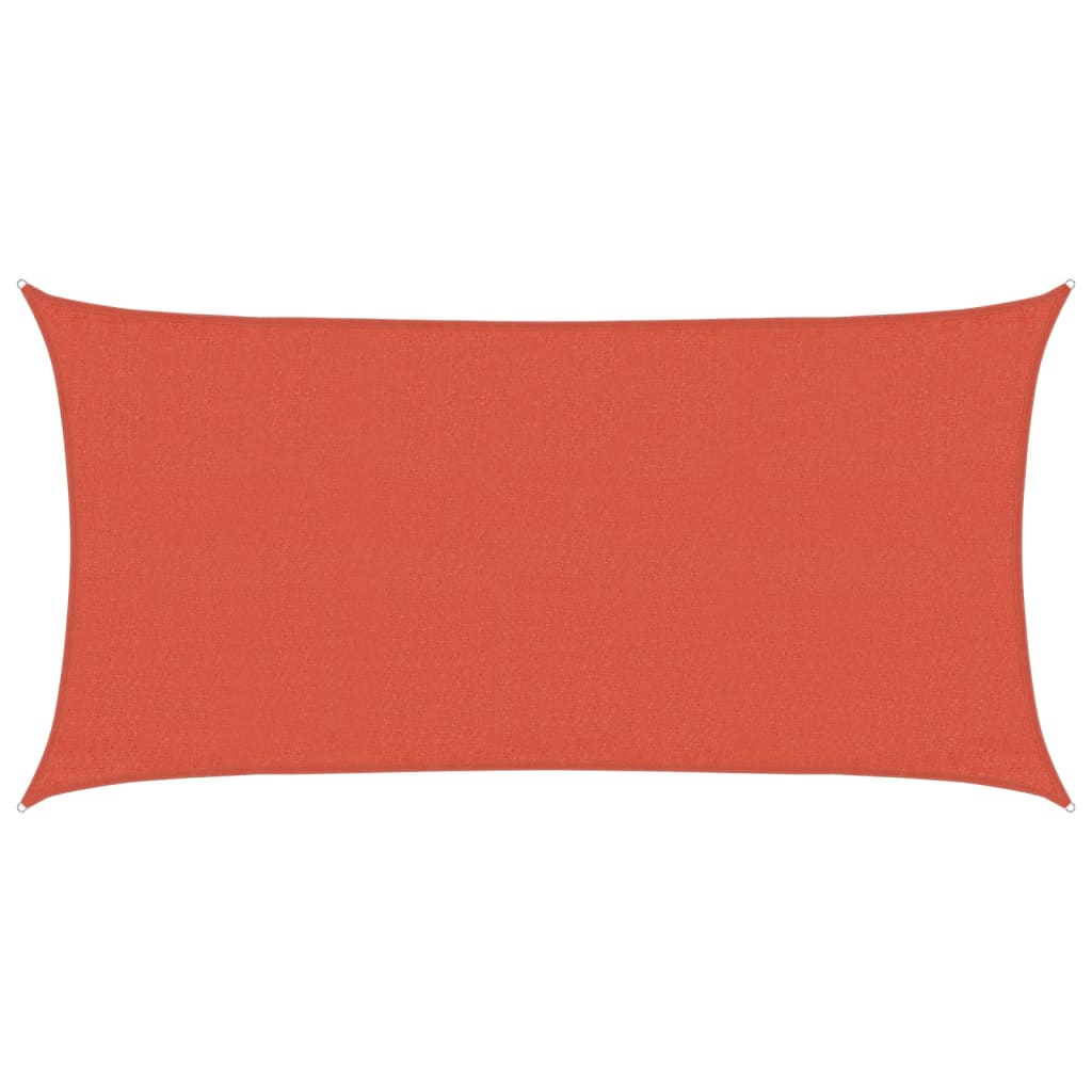 Sonnensegel 160 G/M² Rot 3X6 M Hdpe Terrakotta