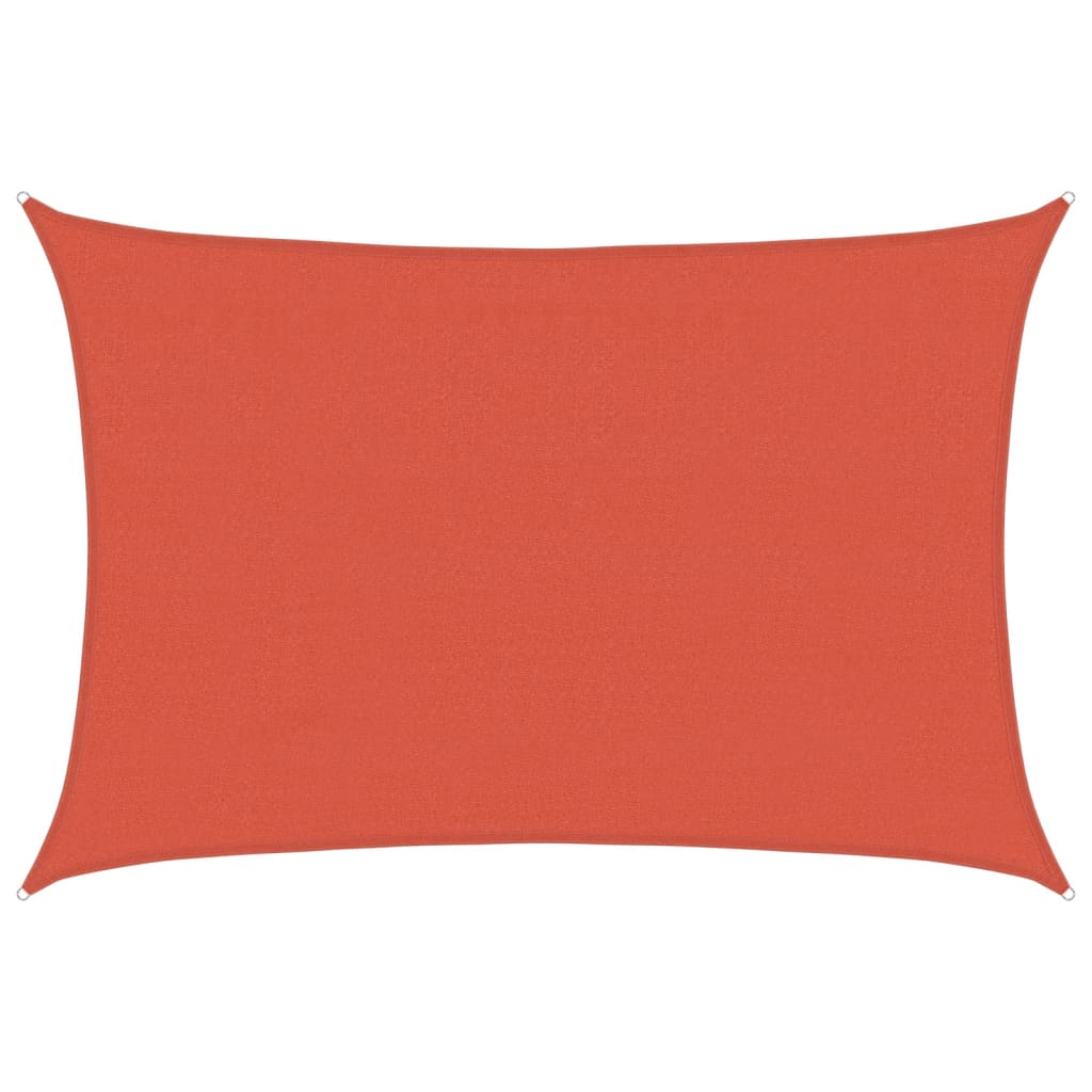 Sonnensegel 160 G/M² Rot 4X5 M Hdpe Terrakotta