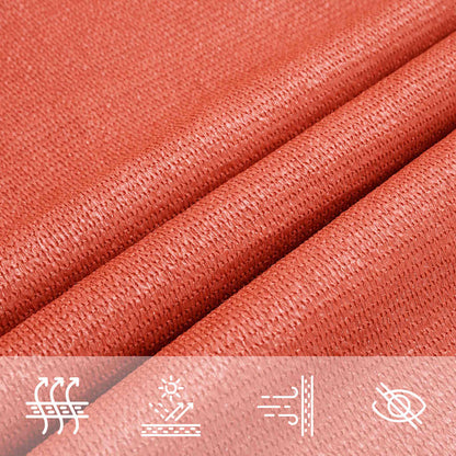 Sonnensegel 160 G/M² Dreieckig Rot 3X4X4 M Hdpe Terrakotta