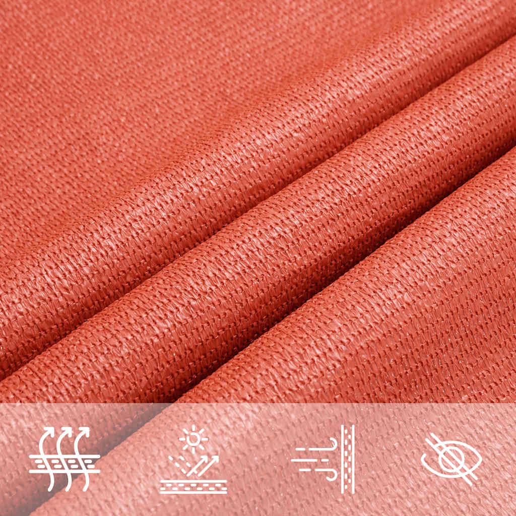 Sonnensegel 160 G/M² Trapezform Rot 4/5X3 M Hdpe