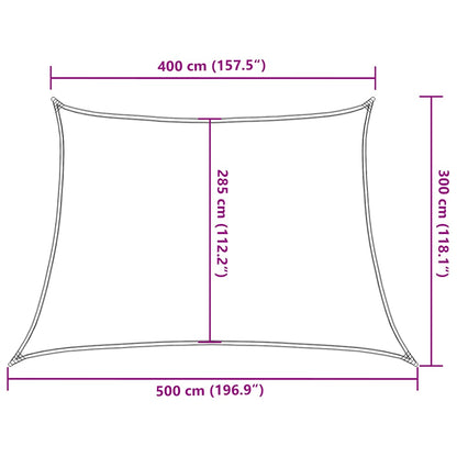 Sonnensegel 160 G/M² Trapezform Rot 4/5X3 M Hdpe