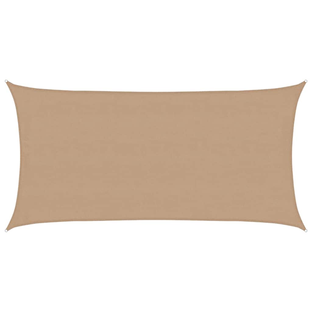 Sonnensegel 160 G/M² 4X7 M Hdpe Taupe