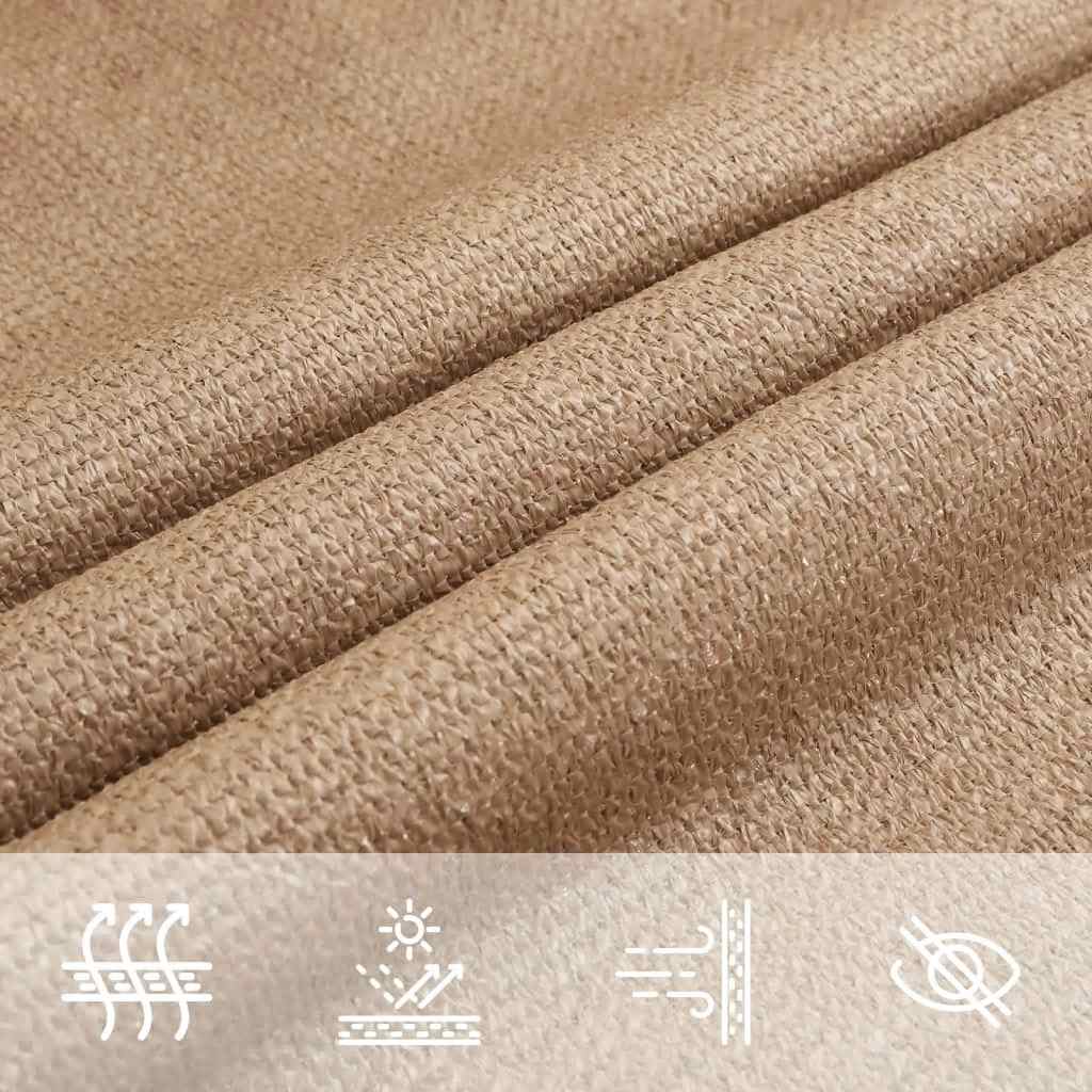 Sonnensegel 160 G/M² 5X7 M Hdpe Taupe