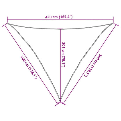 Sonnensegel 160 G/M² 3X3X4,2 M Hdpe Taupe