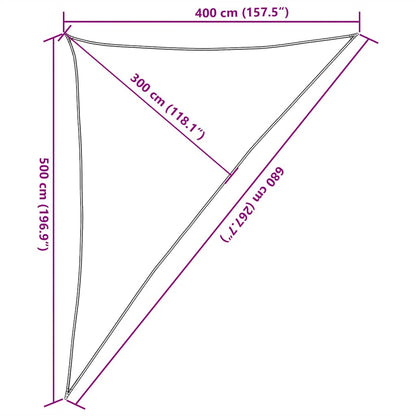 Sonnensegel 160 G/M² 4X5X6,8 M Hdpe Taupe