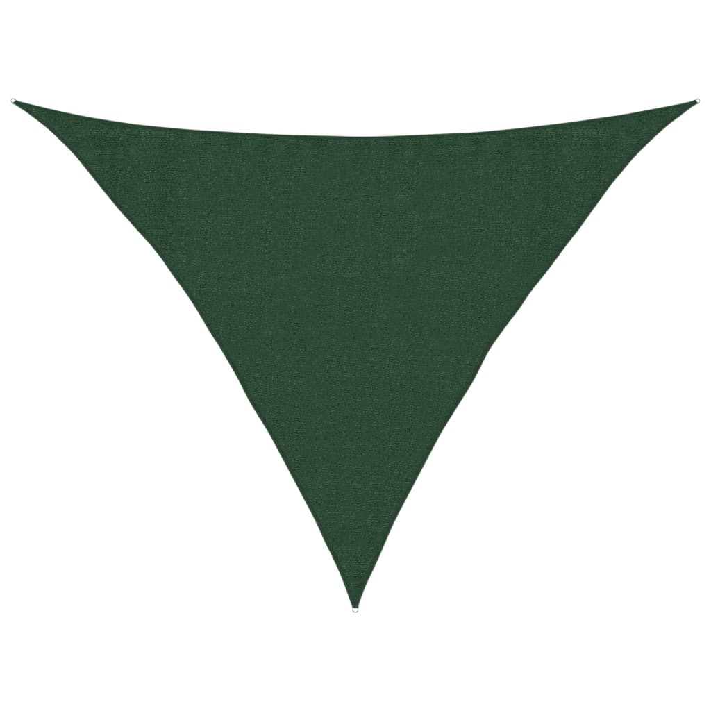 Sonnensegel 160 G/M² 3,5X3,5X4,9 M Hdpe Dunkelgrün