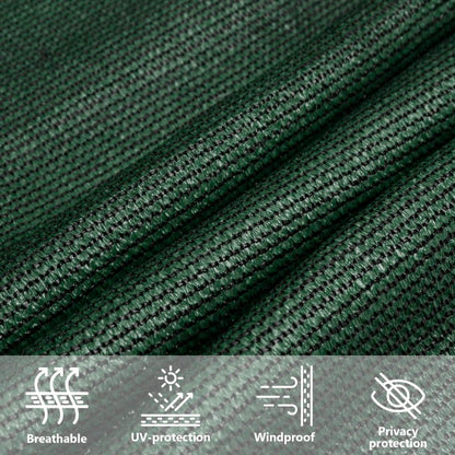 Sonnensegel 160 G/M² 4,5X4,5X4,5 M Hdpe Dunkelgrün