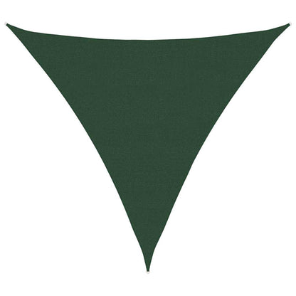 Sonnensegel 160 G/M² Dreieckig Dunkelgrün 6X6X6 M Hdpe Dunkelgrün