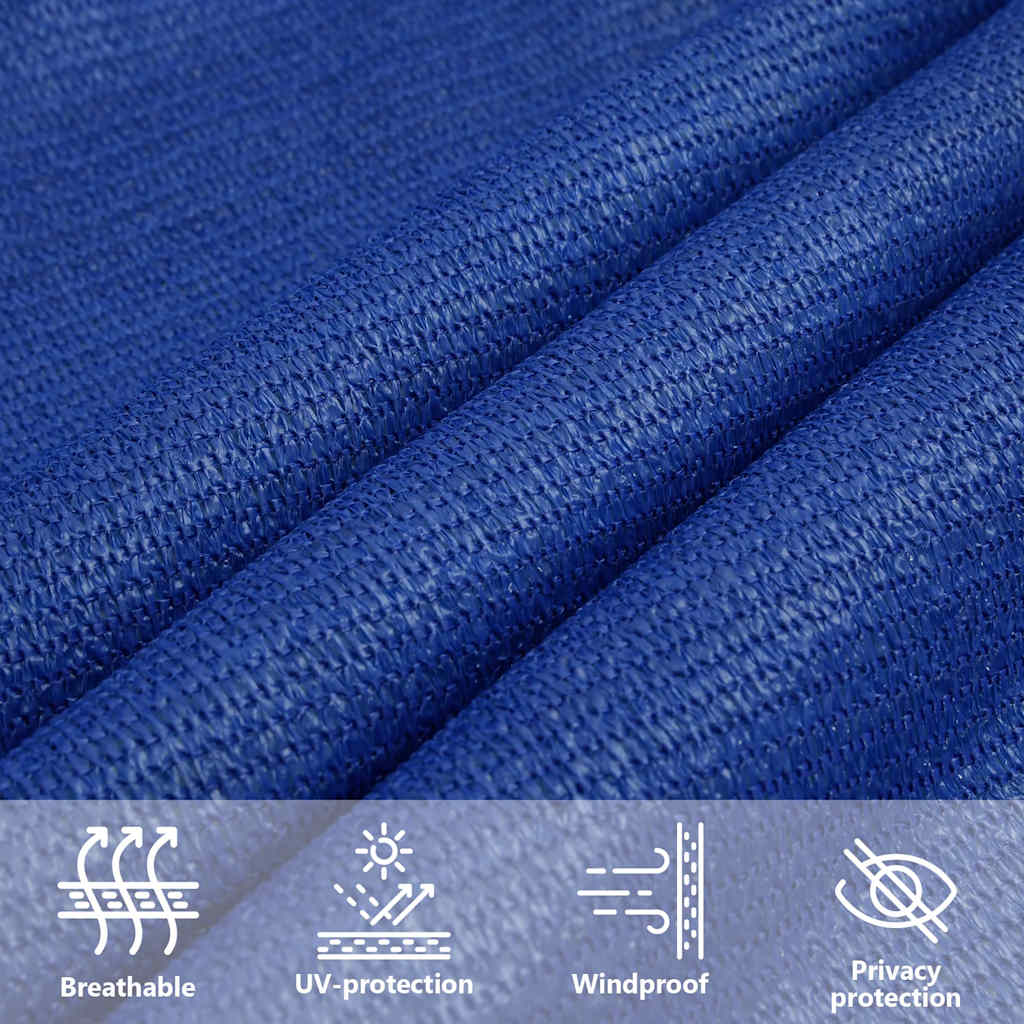 Sonnensegel 160 G/M² Rechteckig 3,5X4,5 M Hdpe Blau