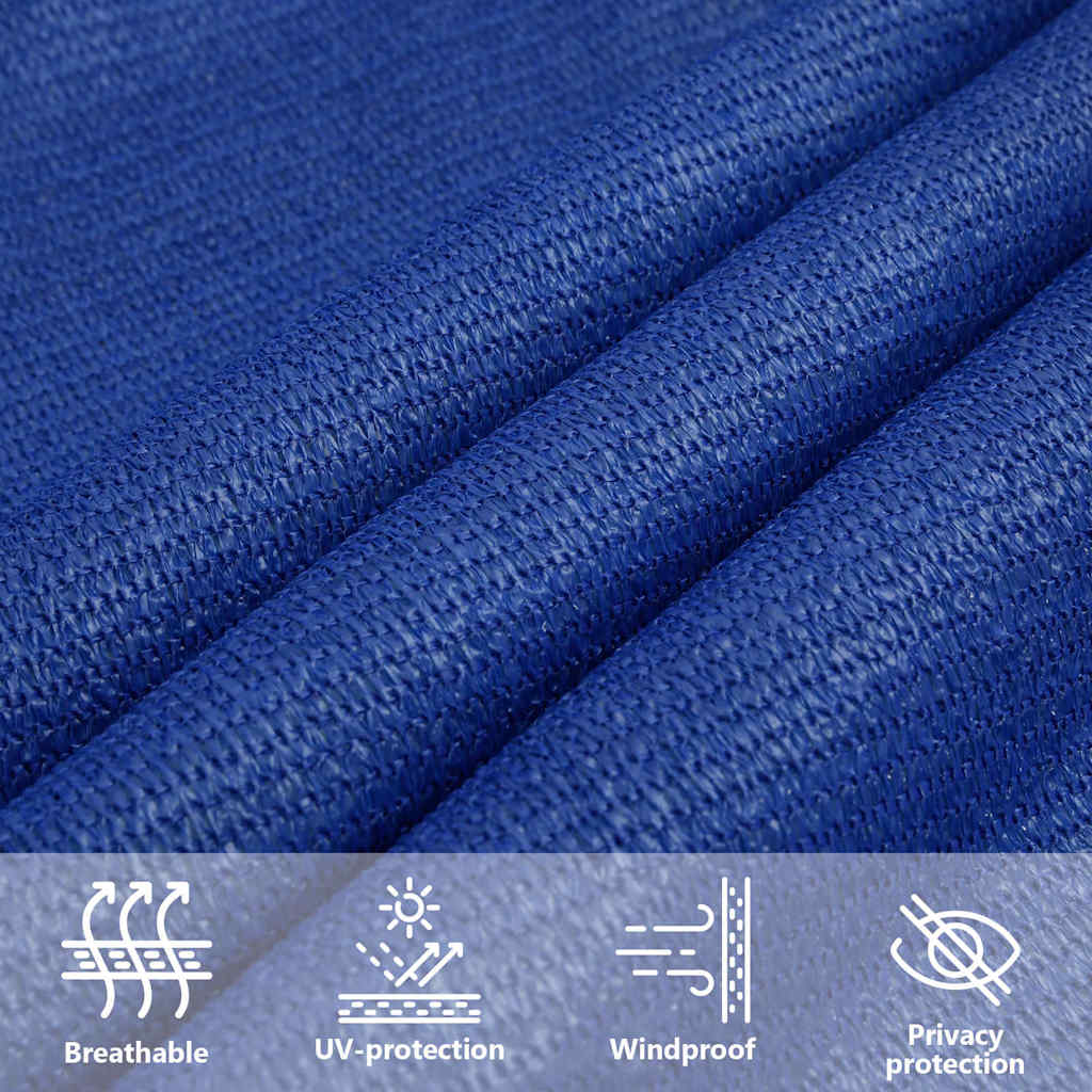 Sonnensegel 160 G/M² Rechteckig 3,5X5 M Hdpe Blau