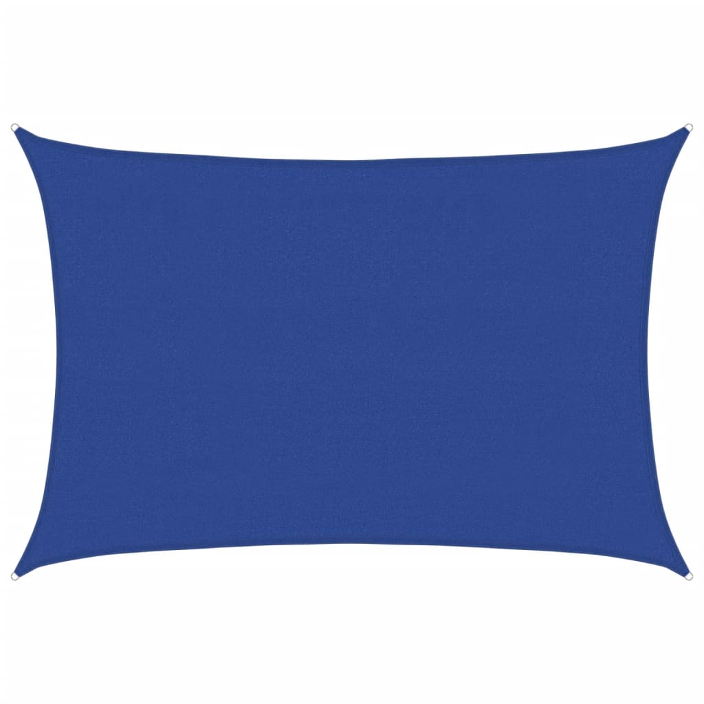 Sonnensegel 160 G/M² Rechteckig Blau 4X5 M Hdpe Blau