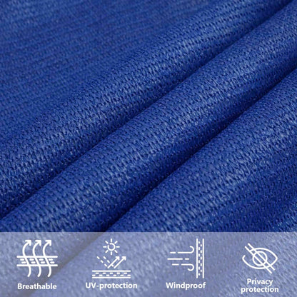 Sonnensegel 160 G/M² Rechteckig Hdpe Blau